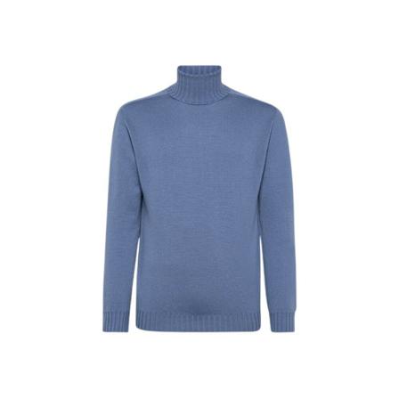 Seventy, High collar Virgin wool - Mt 2959.87, Blauw, Dames, Maat:S