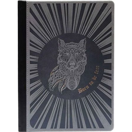 Anteckningsbok - loggbok Like u Anteckningsbok A5 Ltd M+ prickar Grå Varg