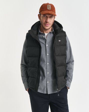 GANT Herren Active Cloud Weste (L) Schwarz