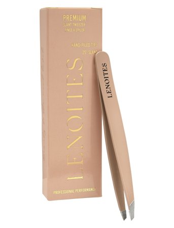 Lenoites Premium Slant Tweezer - Pink - ONE SIZE