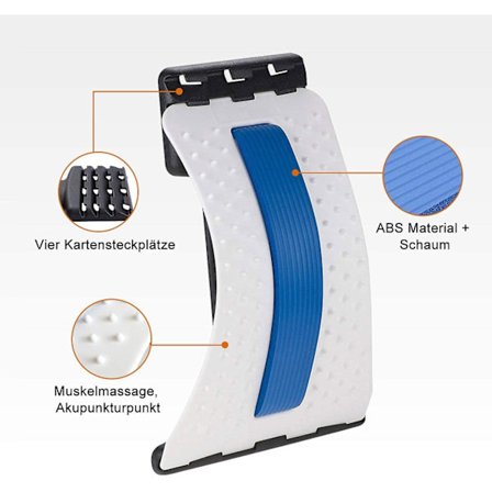 Magisk ryggstrekker korsryggstøtte strekkemaskin holdningskorrigerende akupunkturmassasjer