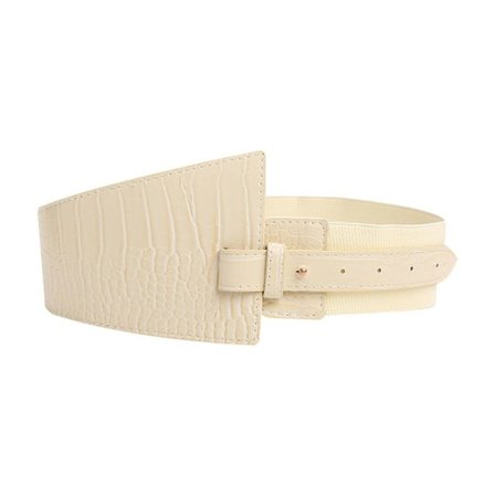 Luksus brede bælter Pin Spænde Cummerbunds BEIGE