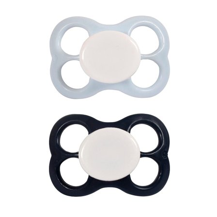 Barnets Favorit 2 pak Luftsutter Silikone Mørkeblå 6+ mdr., Børn & Forældre, Sutter, Silikonesutter