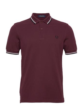 Twin Tipped Fp Shirt Polos Short-sleeved Ruskea Fred Perry