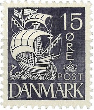 Danmark 1932 - Prøvemærke karavel AFA D - Postfrisk