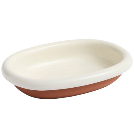 Hay Barro soikea lautanen small, luunvalkoinen