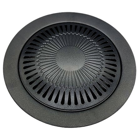 Grillpanne for Barbecue Koreansk Stil Fortykket Panne Gryte Grillpanne Husholdnings Røykfri Non-Stick Rund Stekepanne