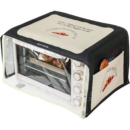 Mikrovågsugnsskydd Dammskydd med PVC-front Kitchen Appliance Dekorativt Dammskydd Elektrisk Ugnsskydd 13,8x43,3 tum