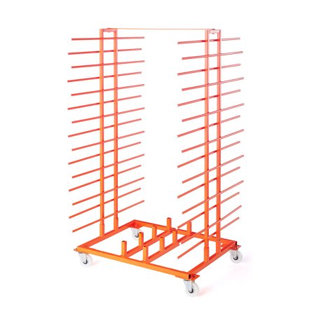 Tablettwagen mit 15 Etagen, Fachtiefe 400 mm, TK 250 kg