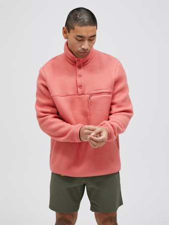 Fleece Snap T-Neck Homme