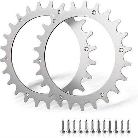 2 x Premium rostfria block för Worx S/M-modell, 2x rostfria dragförbättrande skruvspikar, robotgräsklippare hjulstorlek 205mm