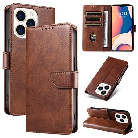 Vintage Läderfodral för iPhone iPhone 15 Pro Max