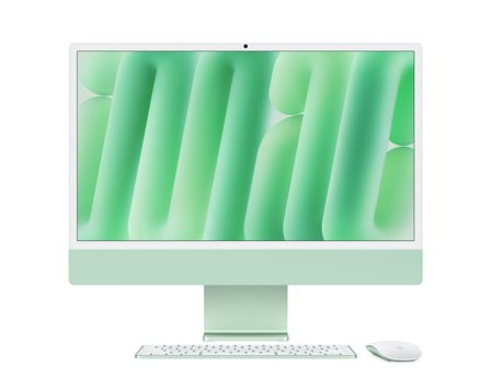 Apple iMac 24" (October 2024), 4.5K Retina display, M4 chip 8CPU/8GPU, 16GB RAM, 256GB SSD, Green