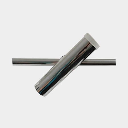 Portacanna per barca (maniglie / corrimano), per 1 canna da pesca, adatto per tubi Ø12 - 25 mm, inclinabile adatto per tubi 360°), acciaio 