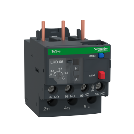 Schneider Electric LRD05 Overstrømsrele 1Åp + 1 Lu 0,63-1 A, Elfordeling & strømforsyning