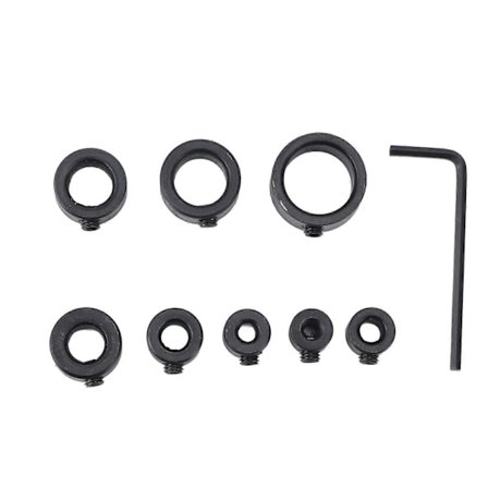 8 stk. Borbittdybdestoppkrage 3 til 16 mm Karbonstål Borbegrensningsring for trebearbeiding