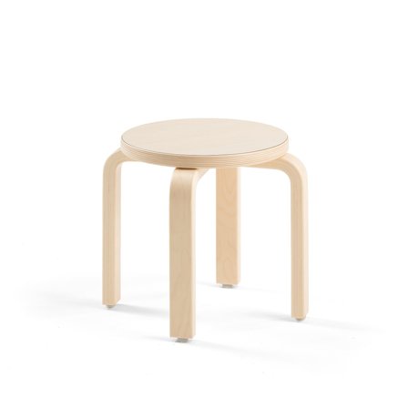 Kinderhocker DANTE, Laminat Birke, H 310 mm