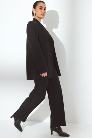 NA-KD Pantalon de tailleur droit - Pantalon cigarette - Noir - EU 34