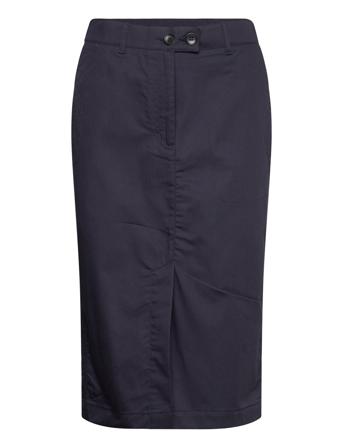 Bradleykb Skirt Knælang Nederdel Sort Karen By Simonsen