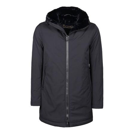 Herno Parka Frakke Sort, Herre Frakker, Størrelse: M