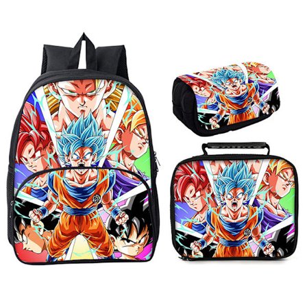 Dragon Ball Student Skolväska Tredelad Set 16 Inch Style 14