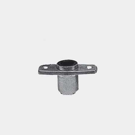 Oarlock mount / oar yoke mount, for folding installation, aluminium, 55 mm, for Ø17 mm, 1 piece