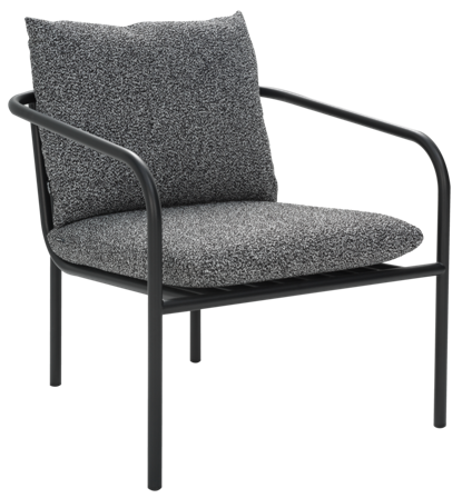 Brafab Bendt Fåtölj Svart/Teddy Ant, Utemöbler