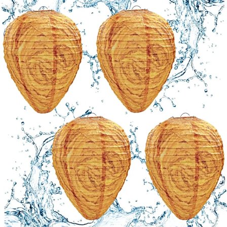 4 stk. hvepsebo-lokkefugle, vandtætte hængende hvepsebo. Hold hvepse, gedehamse og gule jakker væk