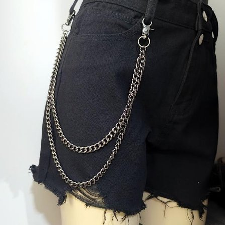 1. Herre Bukser Kæde Punk Hip Hop Bukser Kæde Talje Kæde