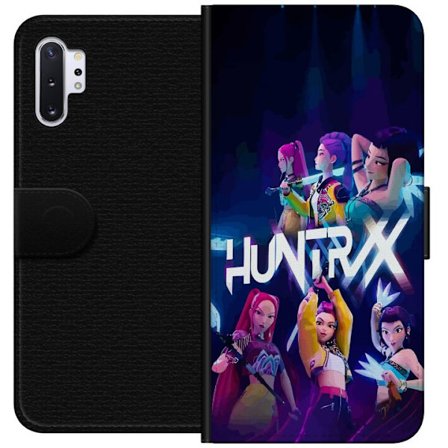 Kompatibel Tegnebogsetui til Samsung Galaxy Note10+ Kpop-inspireret Huntrix-gruppe farverig scenetegning med pigekraft æstetik og neonbelysning