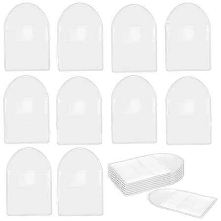 200 Pakke 2-tommers Enkel Lomme Myntlommer, Plast Myntsamling Rekvisita Gjennomsiktige Holdere Beskytter Klare Poser
