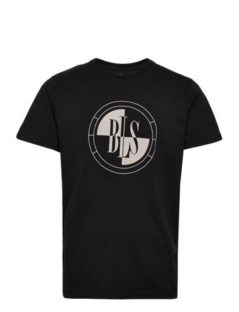 Compass T-Shirt T-shirts Short-sleeved Svart BLS Hafnia