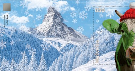 Schweiz - CHLI2 - Kryptofrimærke - Grøn