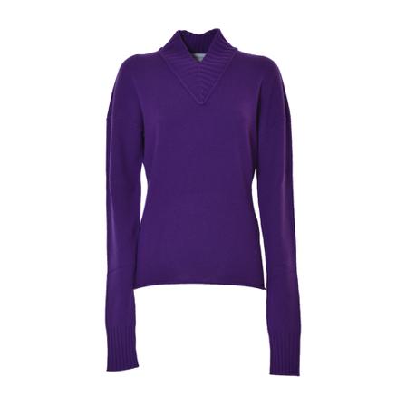 Sportmax V-neck Strik Lilla, Dame Striktrøjer