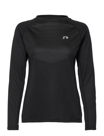 Nwllakeland T-Shirt L/S Women Langærmet T-shirt Sort Newline