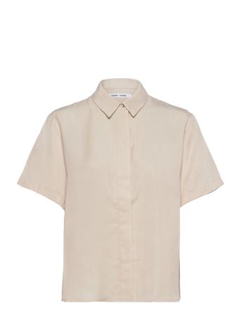 Mina Ss Shirt 14028 Lyhythihainen Paita Valkoinen Samsøe Samsøe