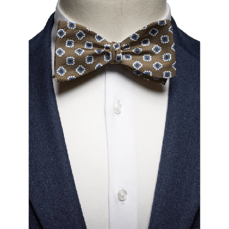 John Henric Bow Tie Motif Kostymtillbehör Herr Brun ONESIZE