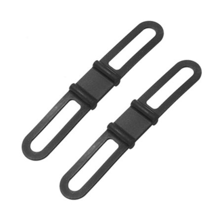 4 kpl Pyöräily Pyörä Silikoni Joustava Kuminauha Side Taskulamppu Pidike