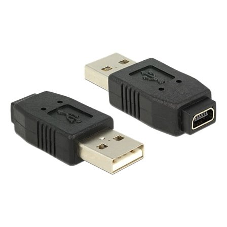 Adapter USB 2.0 A male > mini USB B 5 pin female