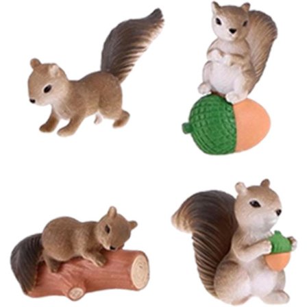Pieni oravan puutarhapatsas, pieni oravaeläinfiguuri, keijupuutarhatarvikkeet