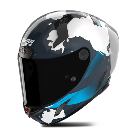 Nolan X-804 RS UC Checa 30th Anniversary Special Full Face Helmet Blue Liquid/White/Light Blue/Blue Deep Glossy M