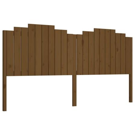 Vidaxl Sänggavel Honungsbrun 206x4x110 Cm Massiv Furu Brun