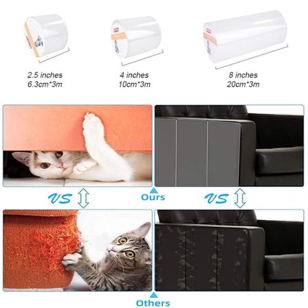 Anti-Repa Tejp Repfri Skyddsdekaler Soffa Skyddsfilm för Husdjur Katt Repor