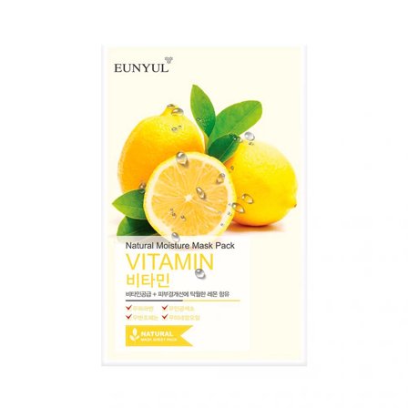 EUNYUL Viso Natural Moisture Mask Pack-Vitamin 22ml - Maschera Illuminante