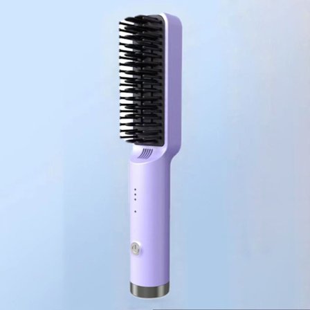 Uträtning Curling Brush Hår Hot Comb PURPLE UK UK