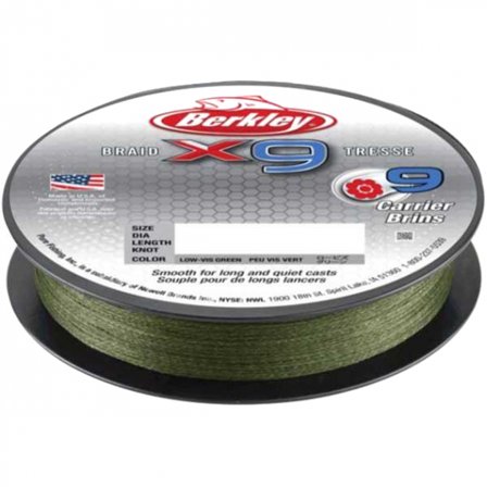 Berkley X9 0,12mm 150m Lo-Vis Green
