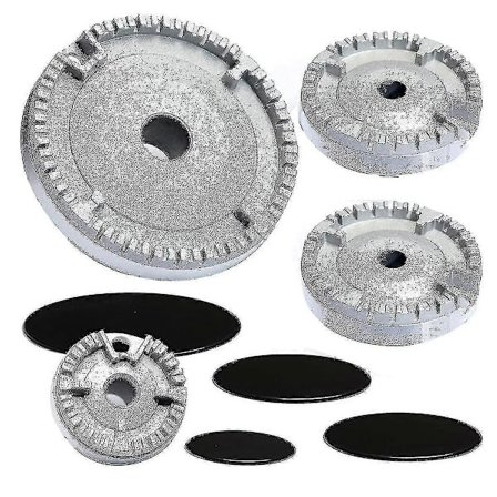 Spishætte sæt til komfur, opgraderet komfurdæksel, gasbrænderdæksel, passer til gaskomfurer