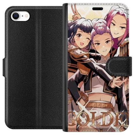 Kompatibelt Plånboksfodral till Apple Apple iPhone 6 K-Pop Demon Hunters guld svart anime trio kpop e-sport inspirerad design kraftfull stil