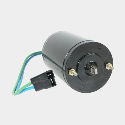 Elmotor powertrim SX, DPH, DPR i svart metall för Volvo Penta drev, ersätter OEM 3861575, hög kvalitet för båtmotor