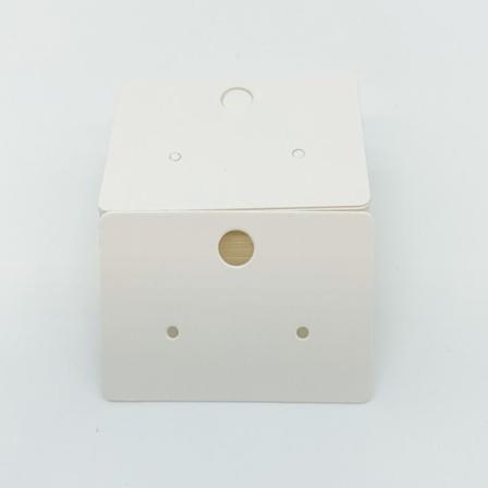 200 STK Örhängen Display Cards Öronproppshållare VIT 4,5X3,2CM white 4.5x3.2cm
